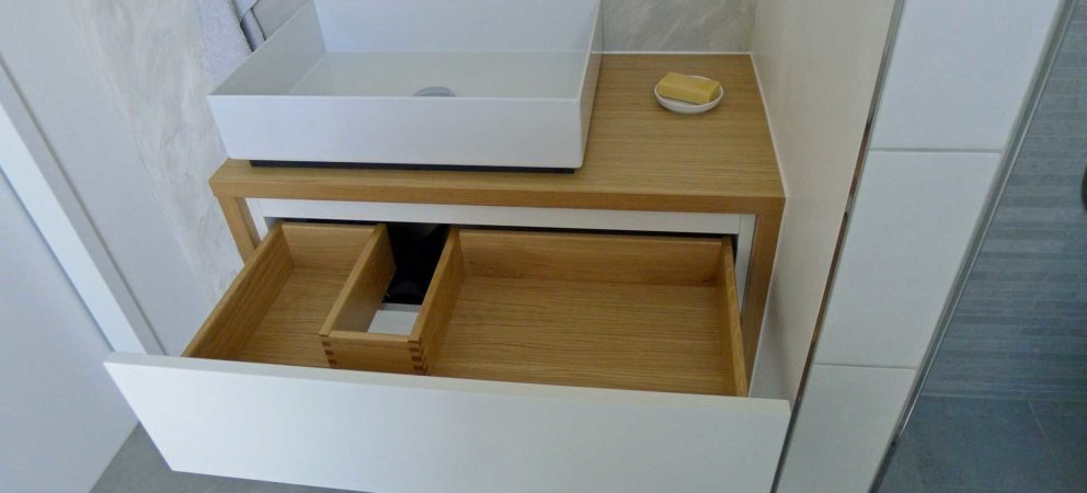 Waschtischschrank mit Schublade Eiche Waschtischschrank mit Schublade Eiche